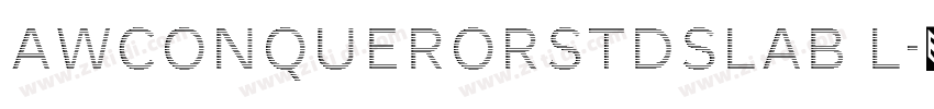 AWConquerorStdSlab L字体转换 AWConquerorStdSlab L字体转换